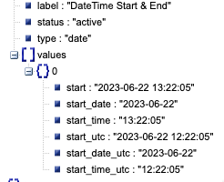 date and time