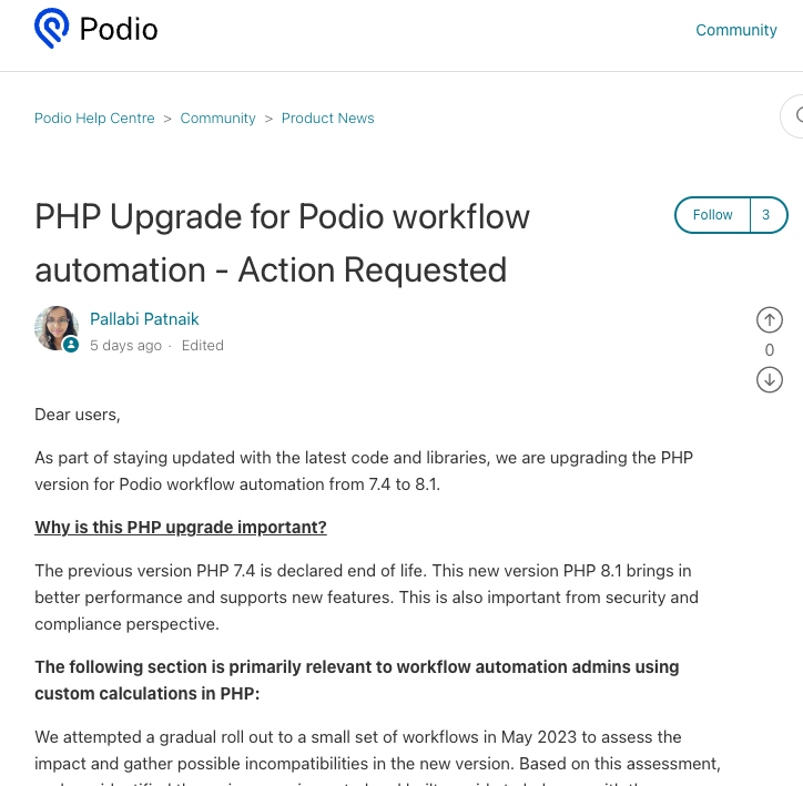 php upgrade